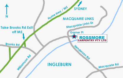 Location of Rossmore Carpentry
